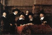 REMBRANDT Harmenszoon van Rijn Sampling Officials of the Drapers' Guild USA oil painting reproduction